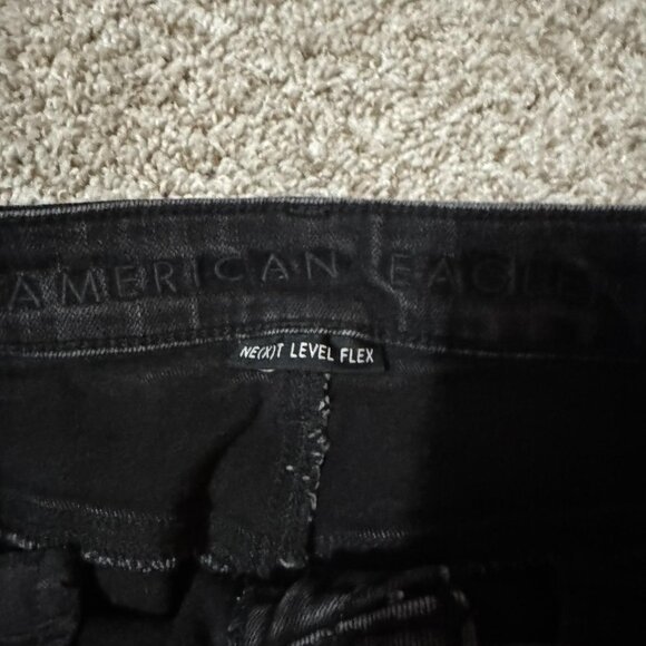 American Eagle Jeans Mens 30x32 Black Next Level Flex Slim Denim Pants - Picture 5 of 11